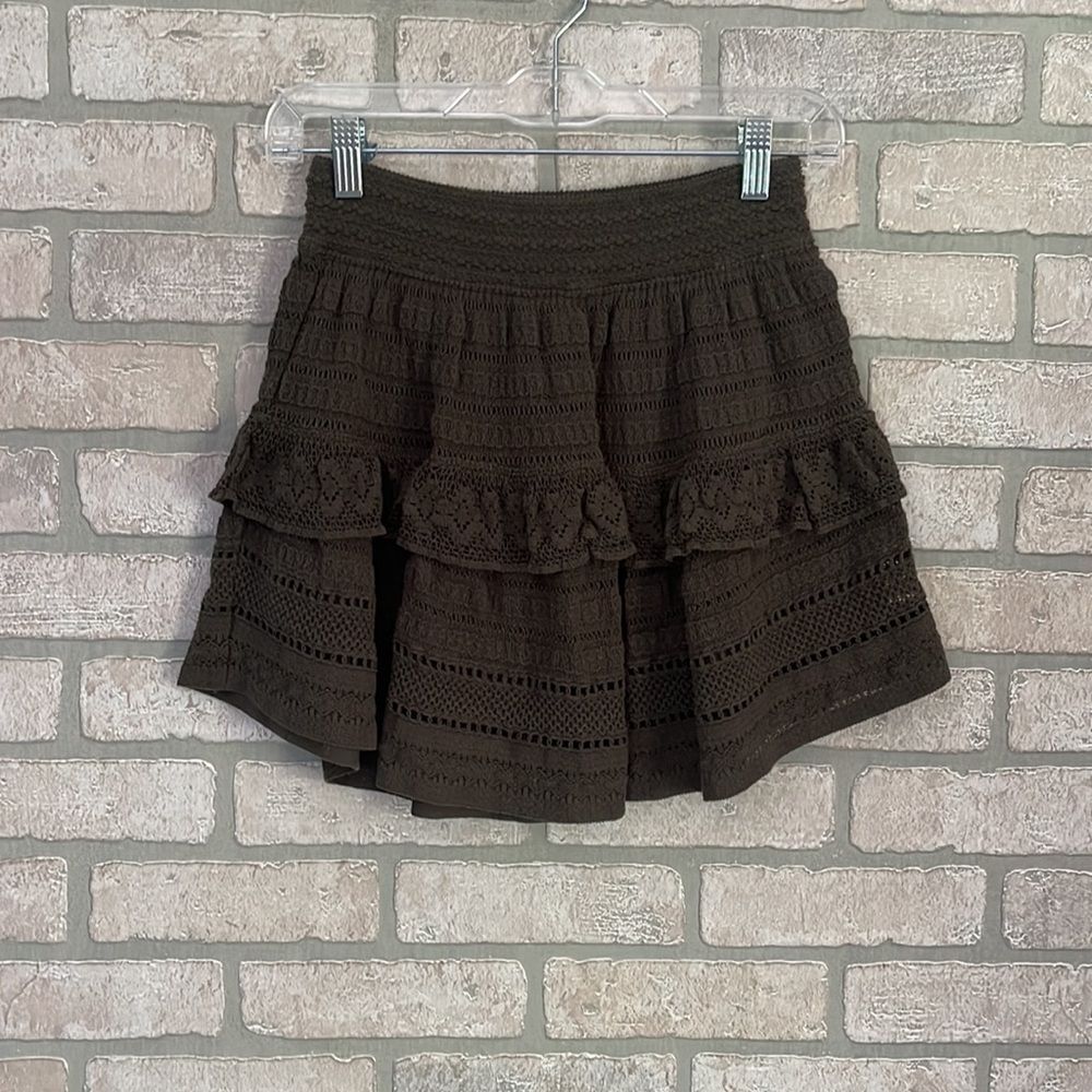 Aerie NWT Knit Teared Mini Skirt- Size XS